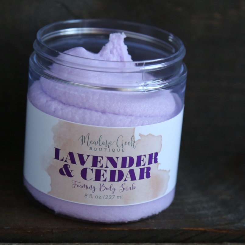 Lavender & Cedar Whipped Soap Scrub Lavender & Cedar Whipped Soap Scrub